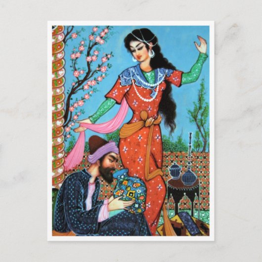 Poet und Tanznymph Postkarte (Vorderseite)