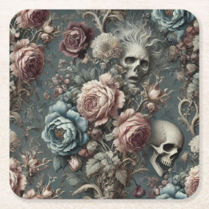 🪦 Poeten im Wartestand – Gothic Victorian Rechteckiger Pappuntersetzer