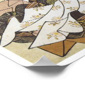 Poetess Ono, Harunobu, 1764 Poster (Ecke)