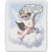 Poetic Cherub Wisdom Sticker (Vorderseite)