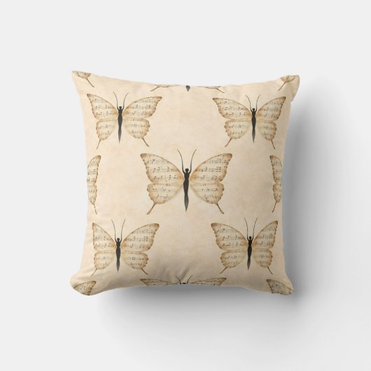 Poetic Human Butterfly Square Cushion Kissen (Vorderseite)