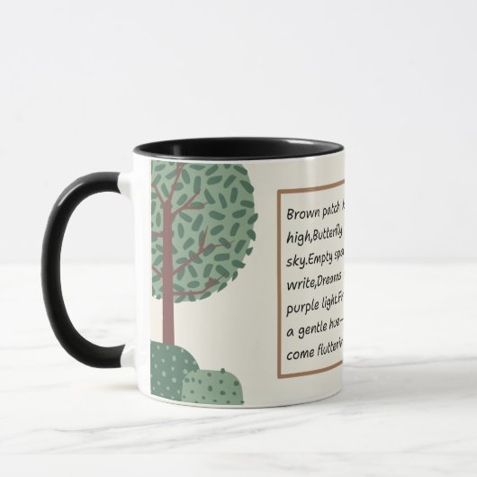 Poetic Pause Kitty Mug Tasse (Links)