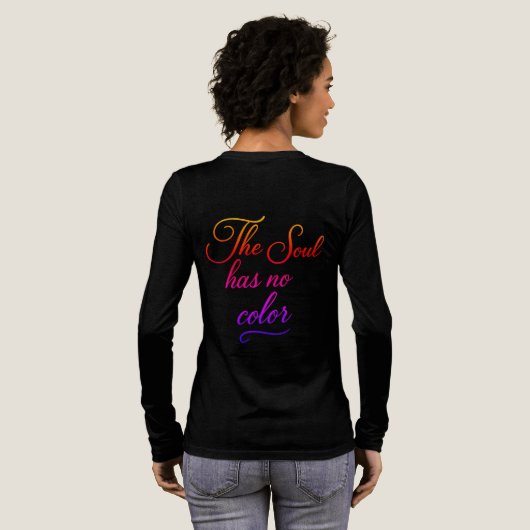 'Poetic Quotes Collection' Bella+Canvas Tri-Blend Shirt (Voller Rückseite)