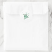 Poetica Bug Green Runder Aufkleber (Tasche)
