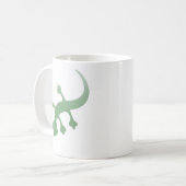 Poetica Gecko in grün Kaffeetasse (Vorderseite Links)
