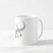 Poetica Gecko in grün Kaffeetasse (VorderseiteRechts)