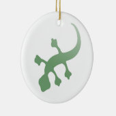 Poetica Gecko in grün Keramikornament (Rechts)