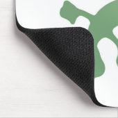 Poetica Gecko in grün Mousepad (Ecke)