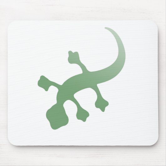 Poetica Gecko in grün Mousepad (Vorne)
