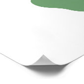 Poetica Gecko in grün Poster (Ecke)