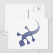 Poetica Gecko Postkarte (Vorne/Hinten)