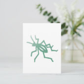 Poetica Green Cricket Postkarte (Stehend Vorderseite)