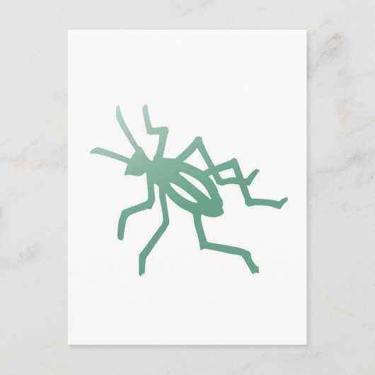 Poetica Green Cricket Postkarte (Vorderseite)