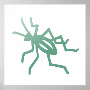 Poetica Green Cricket Print Poster