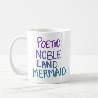 Poetische edle Land-Meerjungfrau Kaffeetasse