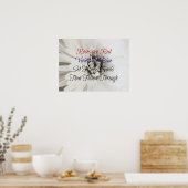 poetische Fitness Blume! Poster (Küche)