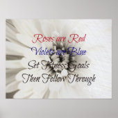 poetische Fitness Blume! Poster (Vorne)