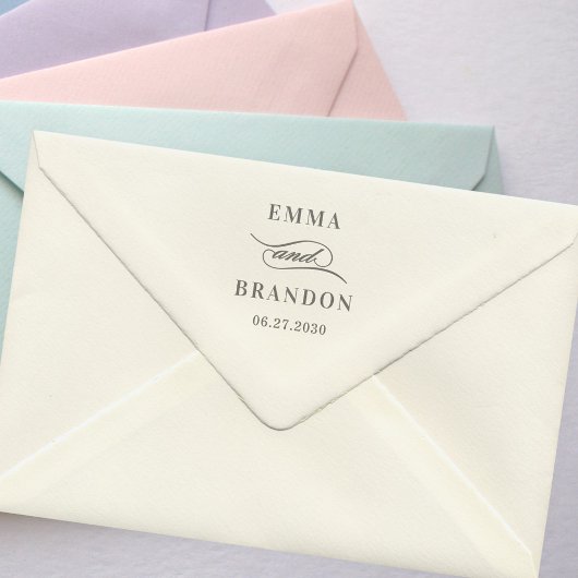 Poetische Skripteihe, die sich selbst als Hochzeit Permastempel