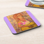 poetische Texte und Musikstudentenkunst Untersetzer (Linke Seite)