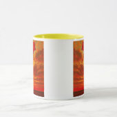 Poetischer, farbiger Mug, Drachen am Drachen. Tasse (Zentrum)