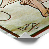 Poetory Allegory Art Nouveau Poster (Ecke)