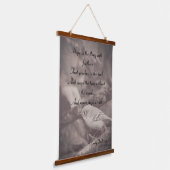 Poetry Bird Wandteppich Mit Holzrahmen (Gewinkelt)