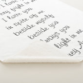 Poetry Blanket Sherpadecke (3/4)