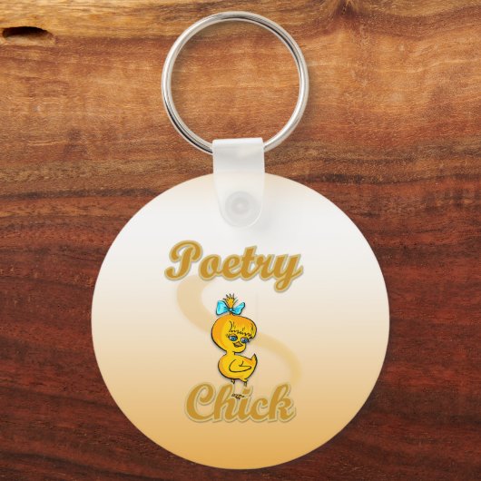 Poetry Chick Schlüsselanhänger (Vorderseite)