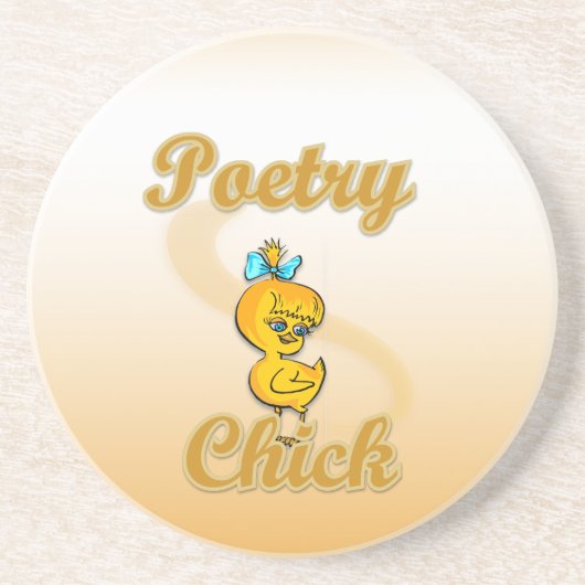 Poetry Chick Untersetzer (Vorne)