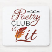 Poetry Club ist Lit Poem Writer Poet Mousepad (Vorne)