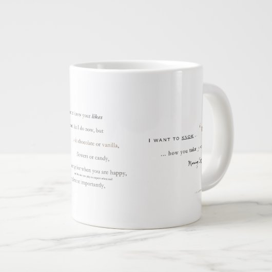 Poetry Coffee Tasse (Vorderseite Rechts)