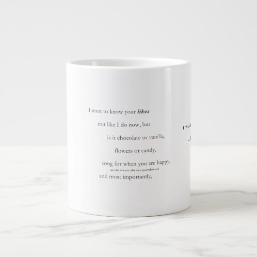 Poetry Coffee Tasse (Vorderseite)