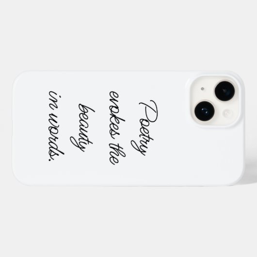 Poetry Evokes iPhone Case (Rückseite (Horizontal))