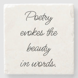 Poetry Evokes Marble Stone Untersetzer
