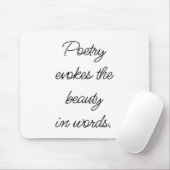 Poetry Evokes Mouse Pad Mousepad (Mit Mouse)