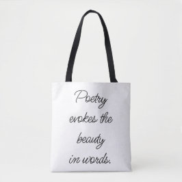 Poetry Evokes Shoulder Tote Tasche