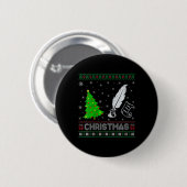 Poetry-Frauen-Weihnachtsbaum Lighting Ugly Weihnac Button (Vorne & Hinten)