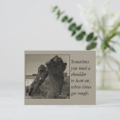 Poetry - Freundschaft Postkarte (Stehend Vorderseite)