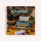 "Poetry in Progress" Hardcover Notebook Notizblock (Vorderseite)