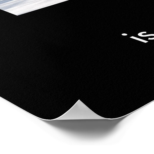 POETRY Inspirational Nature Foto Poster (Ecke)