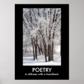 POETRY Inspirational Nature Foto Poster (Vorne)