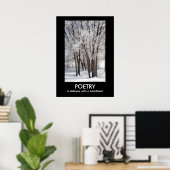 POETRY Inspirational Nature Foto Poster (Heimbüro)