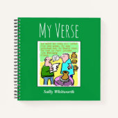 Poetry-Notebook mit dem Namen des Eigentümers Notizblock (Vorderseite)