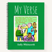 Poetry-Notebook mit dem Namen des Eigentümers Notizblock (Vorderseite)