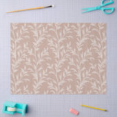 Poetry of Leaves Monochrome Blush Botanical Seidenpapier (Basteln)