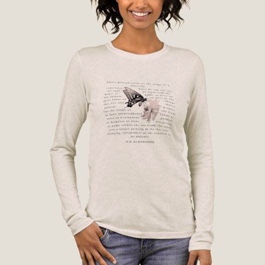 Poetry Painted Softly–LongSleeve by H.G. Alexandr Tri-Blend Shirt (Vorderseite)