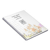 “Poetry Painted Softly” – Notebook Notizblock (Rechte Seite)