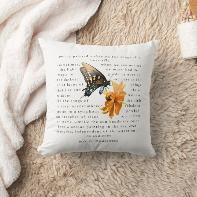 Poetry Painted Softly – Pillow by H.G. Alexandre Kissen (Decke)