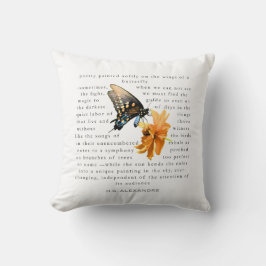 Poetry Painted Softly – Pillow by H.G. Alexandre Kissen
