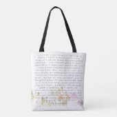 “Poetry Painted Softly”–ToteBag by H.G. Alexandre Tasche (Rückseite)